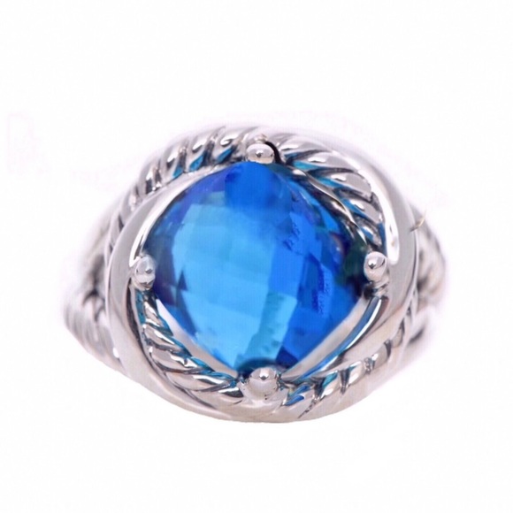 David Yurman Jewelry David Yurman Blue Topaz Infinity Ring